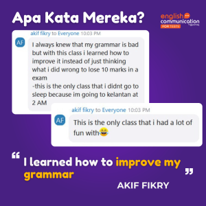 Akif Fikry - EC teens testimonials