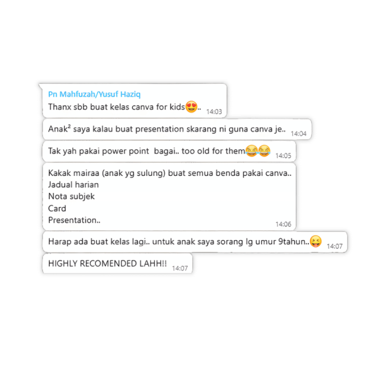 Testimonial Canva Pn Mahfuzah