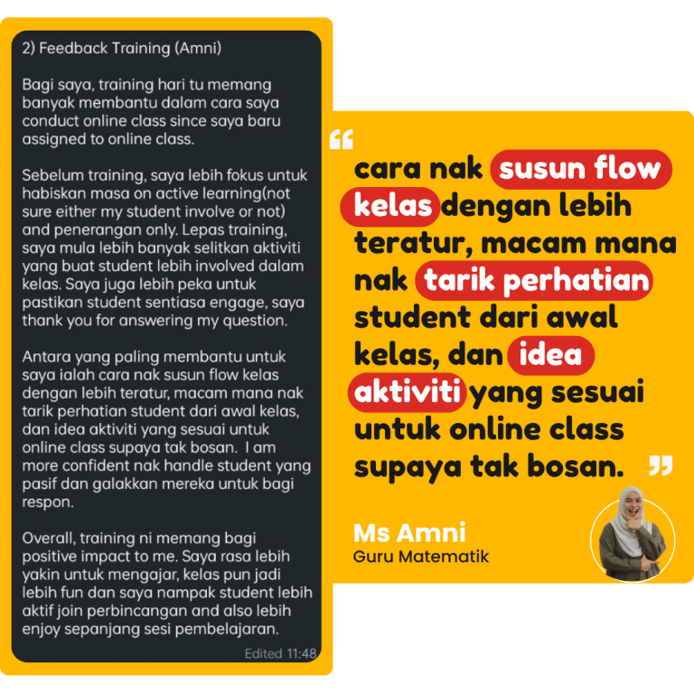 Testimonial Ms Amni